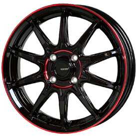 YOKOHAMA ADVAN dB V553A 155/65R14 75H G.Speed P-05R ブラック/レッドクリア 14インチ 4.5J+45 4H-100 サマー 4本セット