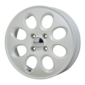 ホイール4本セット 12インチ 3.5B+42 4H-100 LaLaPalm Oval パールホワイト