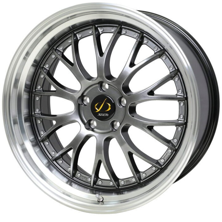 楽天市場】ホイール4本セット 18インチ 8J+42 5H-114.3 STICH MESH NR 