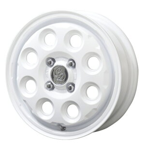ホイール4本セット 14インチ 4.5J+45 4H-100 Cawaii Decor Nature マットホワイト