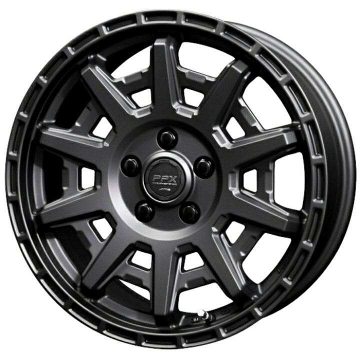 楽天市場】ホイール4本セット 15インチ 6J+45 5H-100 PPX D10X マット 