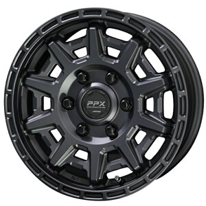 ホイール4本セット 15インチ 6J+44 6H-139.7 PPX D10X マットダークガンメタリック
