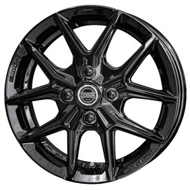 YOKOHAMA ADVAN dB V553A 155/65R14 75H SMACK IG-TEC グロスブラック 14インチ 4.5J+45 4H-100 サマー 4本セット