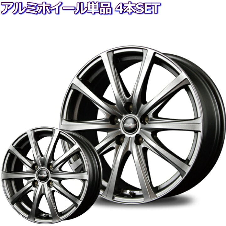 楽天市場】16インチ 5穴 114.3 6.5J ユーロスピード V25 メタリック 