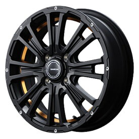 TOYO OPEN COUNTRY R/T 155/65R14 Garcia SS REVOLVER KC ブラック/アンダーカットオレンジ 14インチ 4.5J+45 4H-100 サマータイヤ ホイール 4本セット