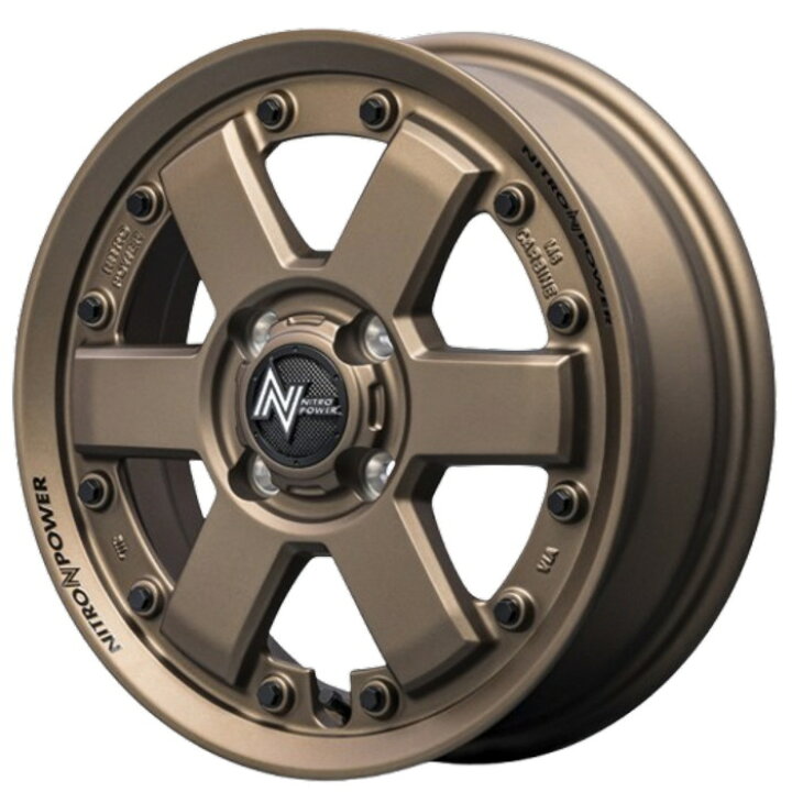 楽天市場】ホイール4本セット 14インチ 4.5J+45 4H-100 NITRO POWER M6 