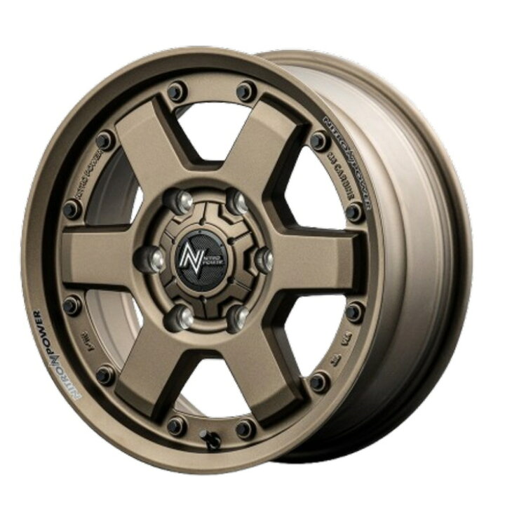 楽天市場】ホイール4本セット 15インチ 6J+33 6H-139.7 NITRO POWER M6 