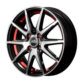 YOKOHAMA ADVAN dB V553A 155/65R14 75H SCHNEIDER RX-02 ブラックポリッシュ/アンダーカットレッド 14インチ 4.5J+45 4H-100 サマー 4本セット