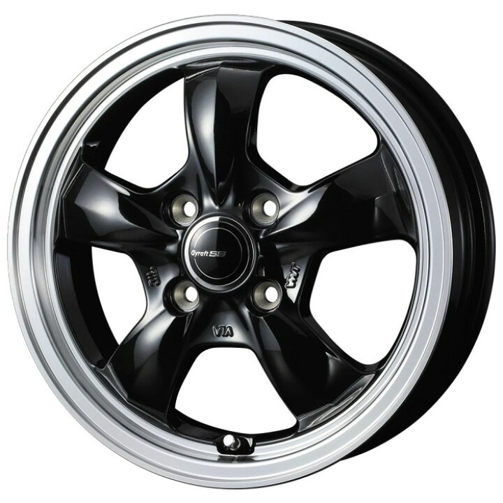 楽天市場】ホイール4本セット 15インチ 4.5J+45 4H-100 GYRAFT 5S 