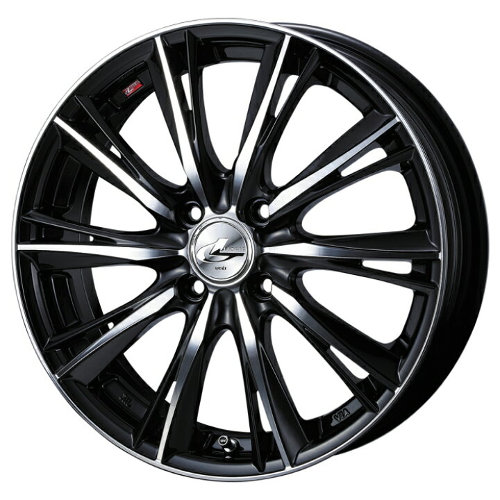 楽天市場】ホイール4本セット 16インチ 6J+50 4H-100 LEONIS WX BKMC 