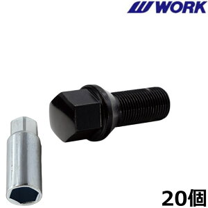 WORK ���O�{���g 20�Z�b�g �����`��19HEX�A�_�v�^�[�t�� �u���b�N M14×P1.5 17HEX ��28mm 60°�e�[�p�[ 210014B