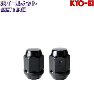 KYO-EI �z�C�[���i�b�g LugNuts �u���b�N 24�� M12×P1.25/P1.5 19HEX ���{�� �p�b�P�[�W���X 101B-19/103B-19