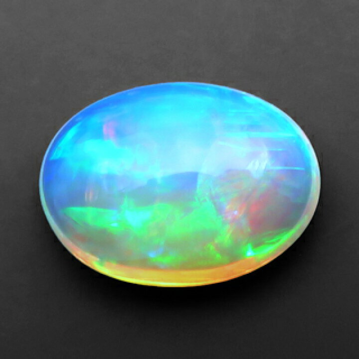 楽天市場】エチオピアオパール ルース 4.17ct 淡橙の地色に橙 緑 赤の 