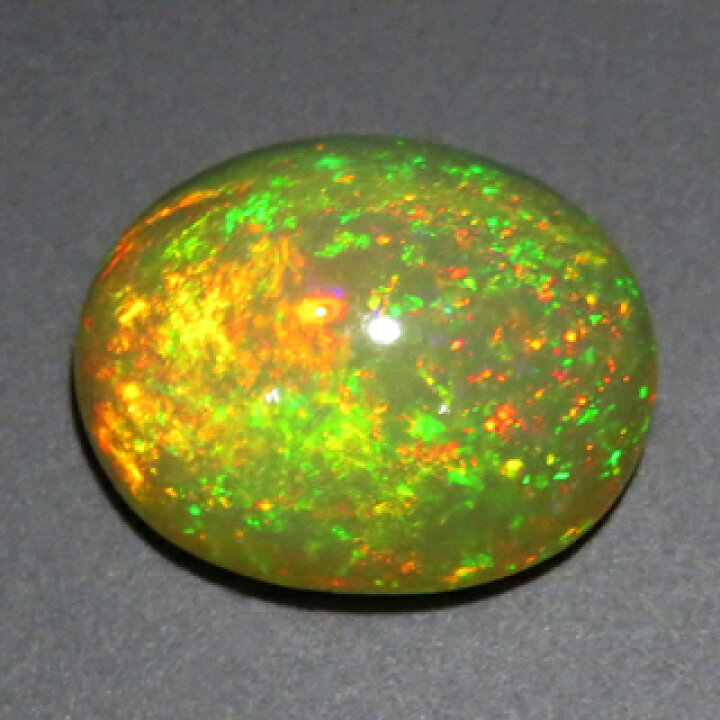 楽天市場】エチオピアオパール ルース 3.35ct 淡橙の地色に緑 橙 青の 