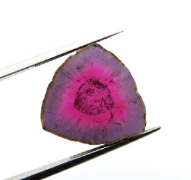 2452 トルマリンウォーターメロン 18.35ct 青紫と濃いピンク ブラジル : 瑞浪鉱物展示館 【送料無料】