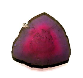 2615 トルマリンウォーターメロン 17.7ct 青紫と濃いピンク ブラジル : 瑞浪鉱物展示館 【送料無料】