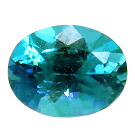 パライバトルマリン 0.13ct 小粒だが上級品 ネオンカラーの青緑 クリーン ブラジル産 瑞浪鉱物展示館 4719