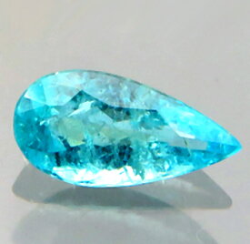 パライバトルマリン 0.21ct 裸石 ルース 典型的 ネオンカラー 緑青 ブラジル産 瑞浪鉱物展示館 4739
