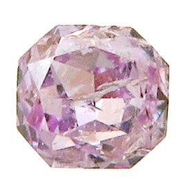 パープルダイヤモンド 0.08ct Fancy Intense Pink Purple I-1 希産 中宝ソーティング付 瑞浪鉱物展示館 4875