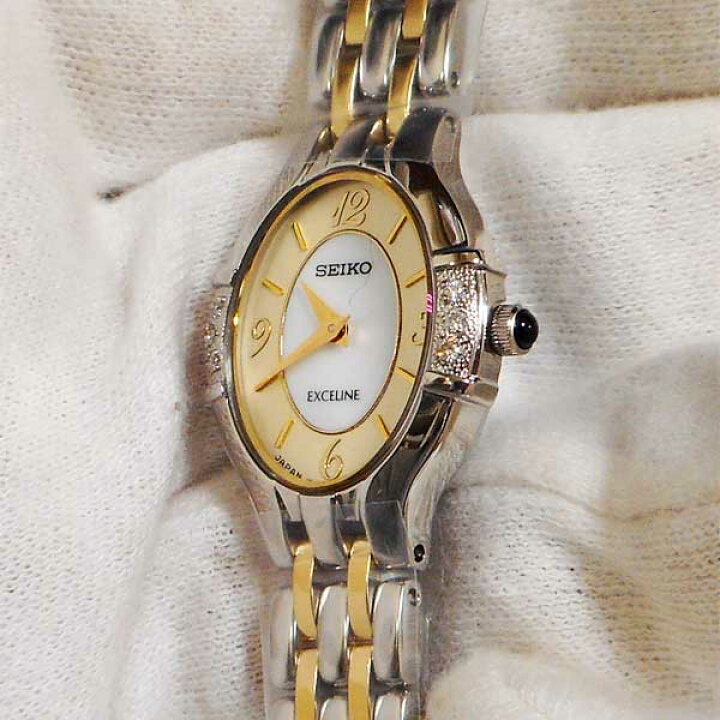 楽天市場】セイコー SEIKO 女性用 腕時計 白蝶貝ダイヤル SWDX171 電池 