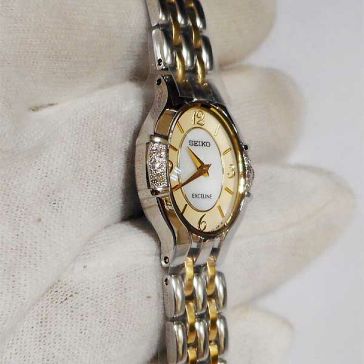 楽天市場】セイコー SEIKO 女性用 腕時計 白蝶貝ダイヤル SWDX171 電池