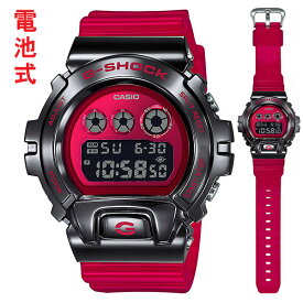 G-SHOCK Gショック ジーショック CASIO カシオ デジタル メンズ 腕時計 GM-6900B-4JF 赤色 国内正規品 刻印対応、有料 取り寄せ品