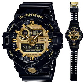 カシオ Gショック GA-710GB-1AJF CASIO G-SHOCK ブラック系 ゴールドカラー メンズ 腕時計 アナデジ 国内正規品 刻印対応有料 取り寄せ品