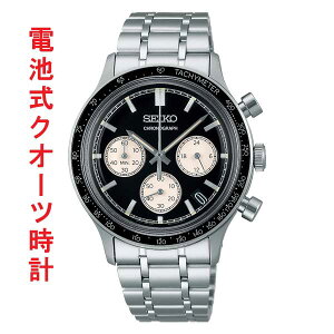 SEIKO �Z�C�R�[ �Z���N�V���� S�V���[�Y �N���m�O���t �d�r �N�I�[�c �����Y �E�I�b�` SBTR055 �u���b�N�n�J���[ �~�� �a�m �j�� �r���v ���񂹕i