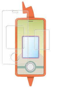 【2枚セット】ポケモン スマホロトムSHAKE 用 清潔 目に優しい アンチグレア ブルーライト カット タイプ 液晶 保護 フィルム ★ TAKARA TOMY スマホロトムシェイク