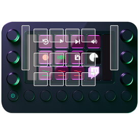 Loupedeck Live 用 AR/マット ハイブリッド 高機能 反射低減 保護フィルム ★ ループデック ライブ