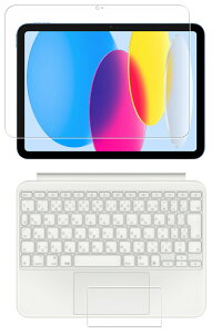 [2���g(���+�^�b�`�p�b�h)] iPad A16 ��10���� (Magic Keyboard) �p [10] �R�� �R�E�C���X �h�w�� �N���A �t�� �ی� �t�B���� �� Apple �A�C�p�b�h