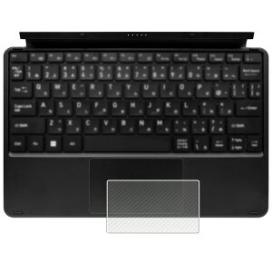 【2枚セット】aiwa tab WS12 用 カーボン調 クリア タッチパッド 専用 保護 フィルム ★ トラックパッド アイワ タブ