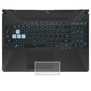 ASUS TUF Gaming A15 FA506 2024年モデル 用 カーボン調 クリア タッチパッド 専用 保護 フィルム ★ トラックパッド エイスース タフ ゲーミング エーフィフティーン