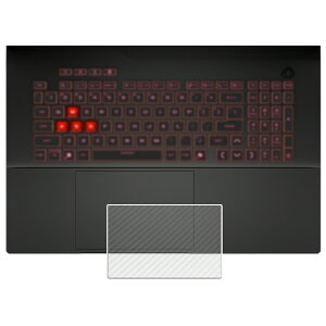 ASUS TUF Gaming A18 (2025) FA808 用 カーボン調 クリア タッチパッド 専用 保護 フィルム ★ トラックパッド エイスース タフ ゲーミング エーエイティーン