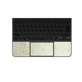 [パームレスト＋タッチパッド] Magic Keyboard (iPad Pro 13 M4 2024年モデル)対応 スキンシール 保護 フィルム 傷防止 日本製 [ホワイト コルクレザー調]