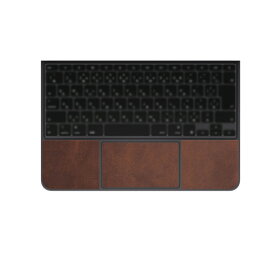 [パームレスト＋タッチパッド] Magic Keyboard (iPad Pro 13 M4 2024年モデル)対応 スキンシール 保護 フィルム 傷防止 日本製 [ブラウン スエード調 ]