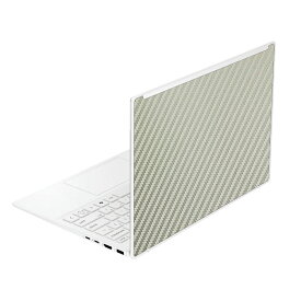 【スーパーSALE 10%OFF】HP OmniBook 7 Aero 13-bg 2025年モデル対応 スキンシール 天板 保護 シート フィルム 傷防止 日本製 [ゴールド カーボン調]