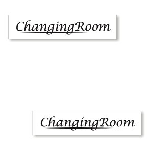[2Zbg] CHICV[Y [ CHANGING ROOM ] TC V[ XebJ[ |f 180mm x 40mm 0.08mm lp TCV[ hATC [TC }[N ēW \   X X ze