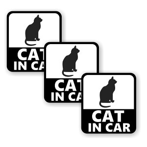 [3Zbg][ CAT IN CAR ]  TC V[ XebJ[ |f 95mm x 105mm 0.08mm lp LbgCJ[ CAT In Car XebJ[ J[TC Z[teBXebJ[ L lR ˂ Ă܂ J[