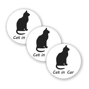[3Zbg][ CAT IN CAR ]  TC V[ XebJ[ |f a 100mm 0.08mm ی` LbgCJ[ Cat In Car XebJ[ J[TC Z[teBXebJ[ L lR ˂ Ă܂ J[