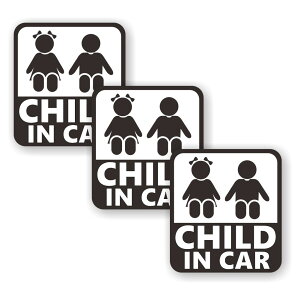 [3Zbg][ CHILD IN CAR ]  TC V[ XebJ[ |f 95mm x 105mm 0.08mm lp `ChCJ[ Child In Car XebJ[ J[TC Z[teBXebJ[ q Ă܂ J[X