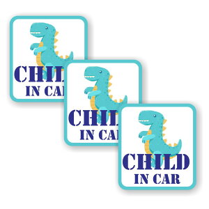 [3Zbg][ CHILD IN CAR ]  TC V[ XebJ[ |f 95mm x 105mm 0.08mm lp `ChCJ[ Child In Car XebJ[ J[TC Z[teBXebJ[ q Ă܂ J[X