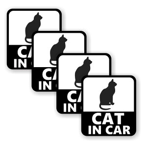 [4Zbg][ CAT IN CAR ]  TC V[ XebJ[ |f 95mm x 105mm 0.08mm lp LbgCJ[ CAT In Car XebJ[ J[TC Z[teBXebJ[ L lR ˂ Ă܂ J[