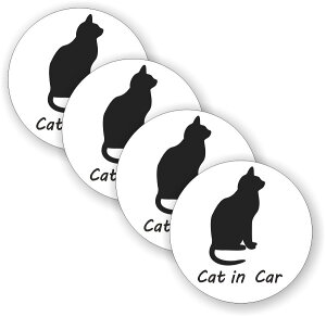[4Zbg][ CAT IN CAR ]  TC V[ XebJ[ |f a 100mm 0.08mm ی` LbgCJ[ Cat In Car XebJ[ J[TC Z[teBXebJ[ L lR ˂ Ă܂ J[