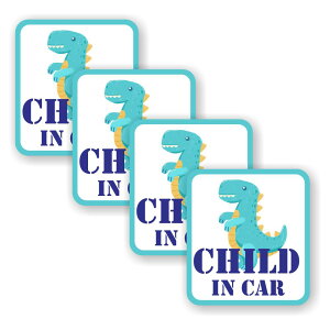 [4Zbg][ CHILD IN CAR ]  TC V[ XebJ[ |f 95mm x 105mm 0.08mm lp `ChCJ[ Child In Car XebJ[ J[TC Z[teBXebJ[ Ԃ Ă܂ J