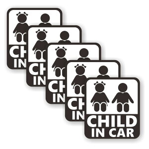 [5Zbg][ CHILD IN CAR ]  TC V[ XebJ[ |f 95mm x 105mm 0.08mm lp `ChCJ[ Child In Car XebJ[ J[TC Z[teBXebJ[ q Ă܂ J[X