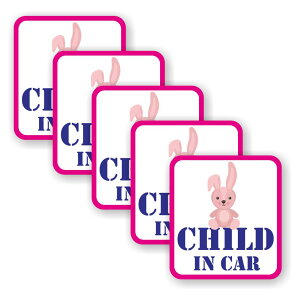 [5Zbg][ CHILD IN CAR ]  TC V[ XebJ[ |f 95mm x 105mm 0.08mm lp `ChCJ[ Child In Car XebJ[ J[TC Z[teBXebJ[ Ԃ Ă܂ J