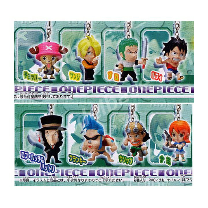 楽天市場 ワンピース ドコデモスイング 全８種one Pieceバンダイガチャポン ガシャポン ガチャガチャ モデルベースｚ
