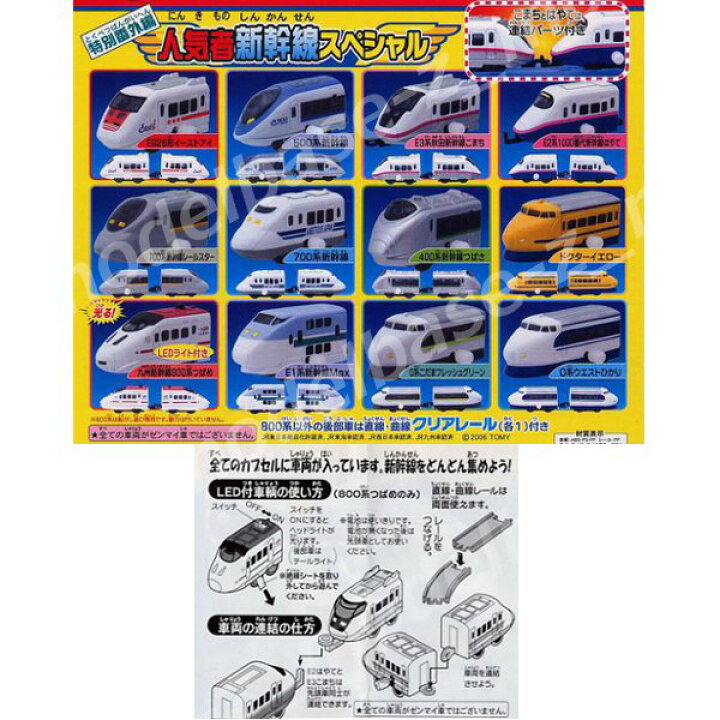 楽天市場】【送料無料】カプセルプラレール 特別番外編人気者新幹線 