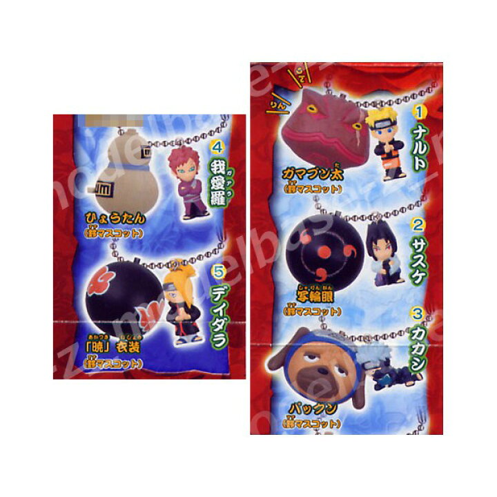 楽天市場 ｎａｒｕｔｏ疾風伝ナルト りんりんすいんぐ 全５種バンダイリンリンスイングガチャポン ガシャポン ガチャガチャ モデルベースｚ